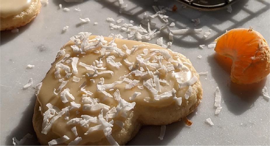 Coconut Clementine Sugar Cookies